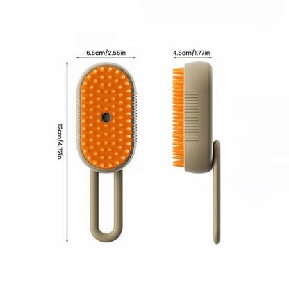 New Pet Spray Comb for Cats and Dogs Pet Electric Spray Hair Removal Comb One Key Spray Anti-Flying Massage Brush, Clean Massage